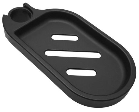 Przejdź do produktu Mydelniczka do drążku prysznicowego 25mm, ABS/czarny mat