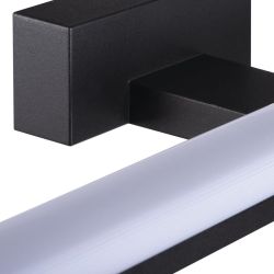 ASTEN oświetlenie LED, ścienne, 8W, 400x42x110mm, czarny mat