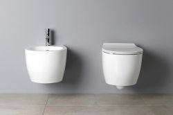SENTIMENTI miska WC wisząca, Rimless, 36x51cm, biały