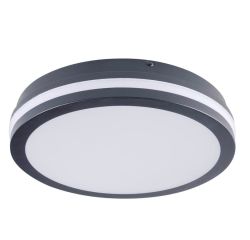 BENO Lampa sufitowa LED śr.260x55mm, 24W, czarny grafit