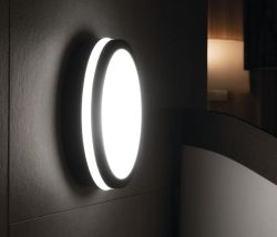 BENO Lampa sufitowa LED śr.260x55mm, 24W, czarny grafit