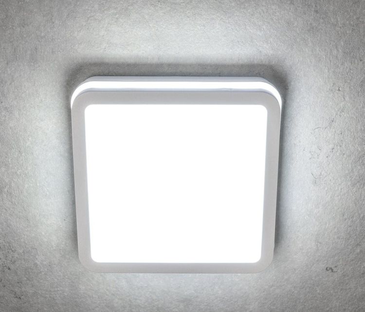 BENO Lampa sufitowa LED 260x55x260mm, 24W, biała