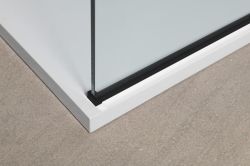 MODULAR SHOWER BLACK ścianka walk-in, montaż przy ścianie, 800 mm