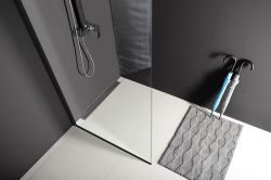 MODULAR SHOWER BLACK ścianka walk-in, montaż przy ścianie, 1200 mm