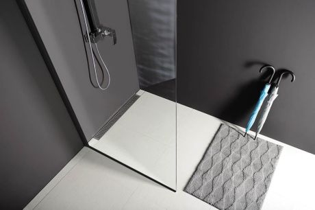 Przejdź do produktu MODULAR SHOWER BLACK ścianka walk-in, montaż przy ścianie, 1200 mm