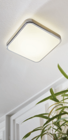 Przejdź do produktu MANILVA 1 lampa sufitowa LED, 290x290mm, 16W, IP44, 230V