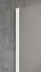 VARIO WHITE jednoczęściowa kabina przysznicowa Walk-In, montaż przy ścianie, szkło matowe, 900 mm