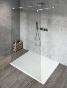 VARIO WHITE jednoczęściowa kabina przysznicowa Walk-In, szkło czyste, 1100 mm