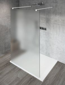 VARIOWHITE jednoczęściowa kabina przysznicowa Walk-In, szkło matowe, 1400 mm
