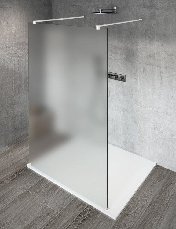 VARIOWHITE jednoczęściowa kabina przysznicowa Walk-In, szkło matowe, 1400 mm