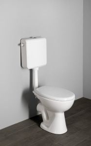 Kompakt WC ze spłuczką oraz mechanizmem spłukującym, tylny odpływ