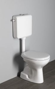 Kompakt WC, mechanizm spłukujący, dolny odpływ