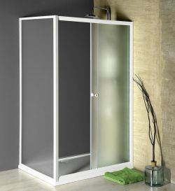 AMADEO kabina prysznicowa 1200x900mm wariant L/P, szkło Brick