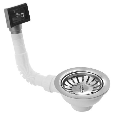 Przejdź do produktu Odpływ zlewozmywakowy 6/4", z przelewem, stal nierdzewna