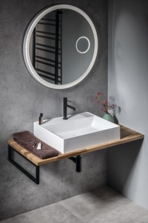 Przejdź do produktu Blat WOODY 800x28x500mm, lite drewno dąb naturalny