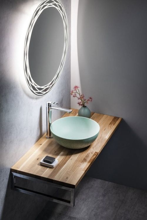 Blat WOODY 1100x28x500mm, lite drewno dąb naturalny