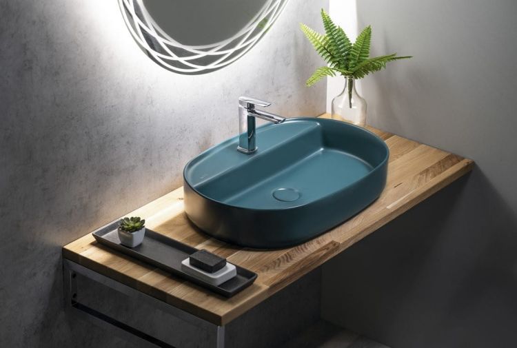 Blat WOODY 1200x28x500mm, lite drewno dąb naturalny
