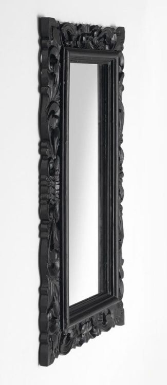 SAMBLUNG lustro w ramie, 40x70cm, czarny