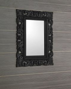 SAMBLUNG Lustro w ramie, 60x80cm, czarny