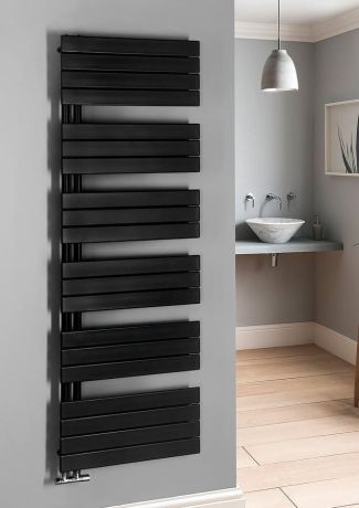 Przejdź do produktu MILI grzejnik łazienkowy 600x1798mm, czarny mat