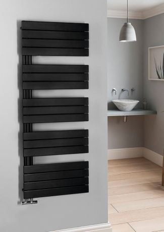 Przejdź do produktu MILI grzejnik łazienkowy 600x1510mm, czarny mat