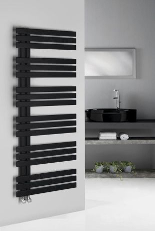 Przejdź do produktu SILVANA grzejnik łazienkowy 600x1500 mm, czarny mat