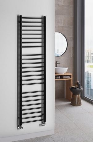 Przejdź do produktu DINA grzejnik łazienkowy 400x1560 mm, czarny mat
