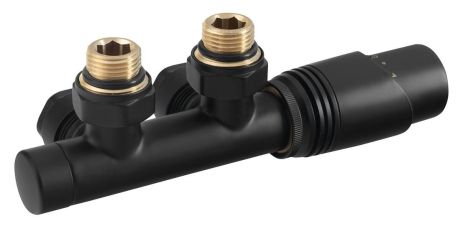 Przejdź do produktu WICHER zestaw przyłączeniowy termostatyczny zespolony 50mm, czarny mat