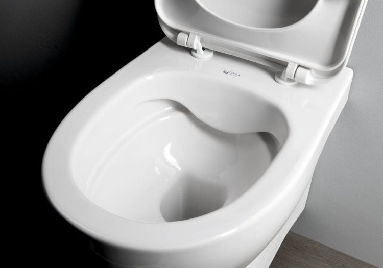 ABSOLUTE WC wiszące Rimless, ze stelażem podtynkowym i przyciskiem, biały