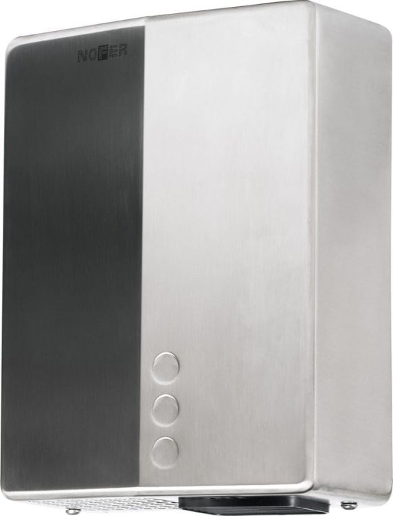 Elektryczna suszarka do rąk, bezdotykowa 220-240V, 2050W, 218x284x102 mm, stal nierdzewna mat