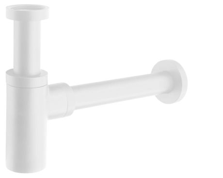 Przejdź do produktu Syfon umywalkowy 5/4", odpływ 32mm, okrągły, biały mat