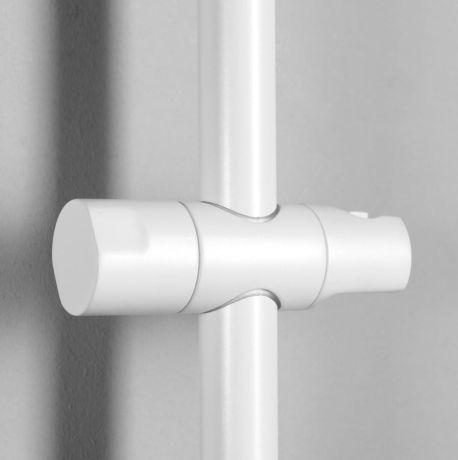 Przejdź do produktu Drążek prysznicowy, przesuwny uchwyt, 700 mm, biały mat