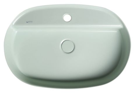 Przejdź do produktu INFINITY OVAL umywalka ceramiczna nablatowa, 60x40cm, mint