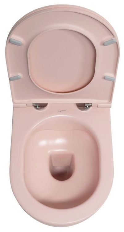 INFINITY miska WC wisząca, Rimless, 36,5x53cm, salmon