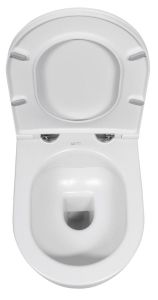 INFINITY miska WC wisząca, Rimless, 36,5x53cm, biały mat