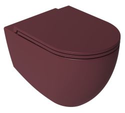 INFINITY Deska WC SLIM, Easy Take, Soft Close, Maroon Red mat