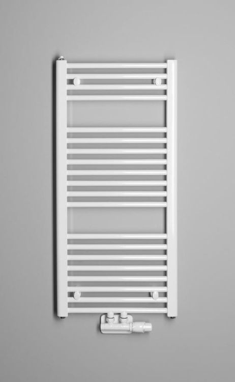 DIRECT Grzejnik elektryczny z podłączeniem centralnym 450x960 mm, 447 W, biały