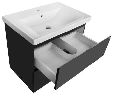 Przejdź do produktu ALTAIR szafka umywalkowa 67x60x45cm, czarny mat