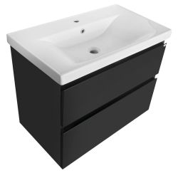 ALTAIR szafka umywalkowa 77,5x60x45cm, czarny mat