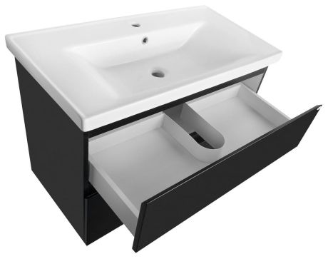 Przejdź do produktu ALTAIR szafka umywalkowa 86,5x60x45cm, czarny mat