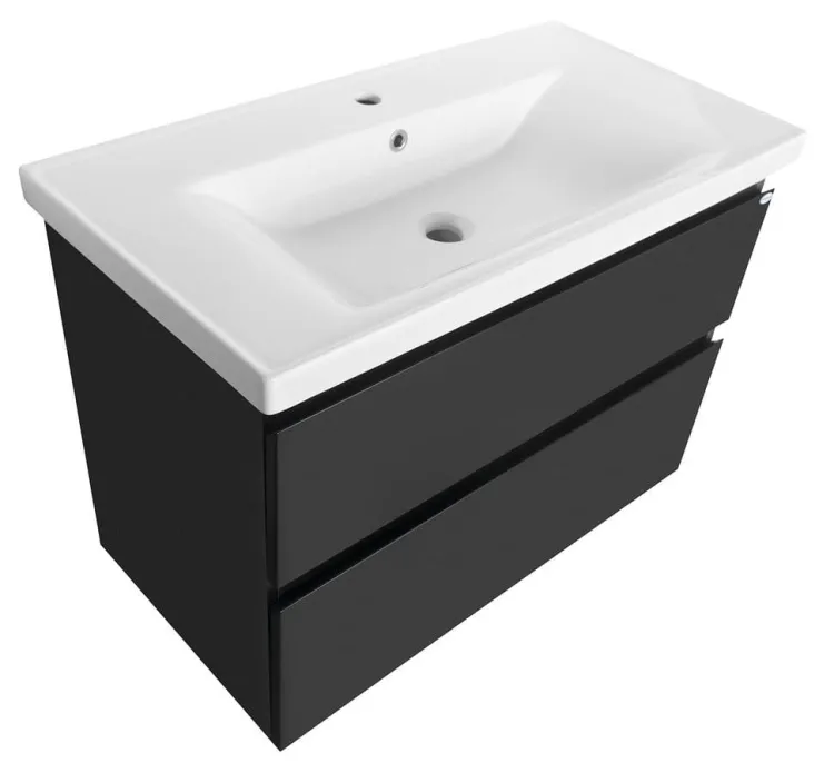 ALTAIR szafka umywalkowa 86,5x60x45cm, czarny mat