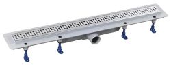 INDY odpływ liniowy z rusztem ze stali nierdzewnej, superflow, DN50, 710x122x65 mm