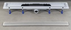 INDY odpływ liniowy z rusztem ze stali nierdzewnej, superflow, DN50, 810x122x65 mm