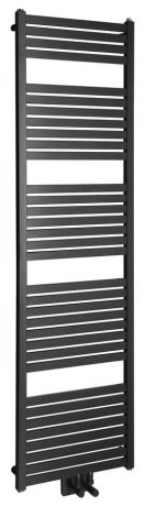 Przejdź do produktu TONDI grzejnik łazienkowy 450x1690 mm, podłączenie centralne, czarny mat