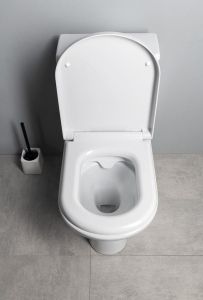BEHRENS RIMLESS WC Miska Combi ze zbiornikiem, odpływ dolny/tylny, biała