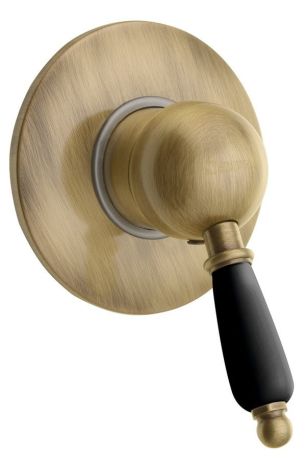 Przejdź do produktu KIRKÉ BLACK bateria prysznicowa podtynkowa, 1 wyjście, uchwyt czarny, brąz