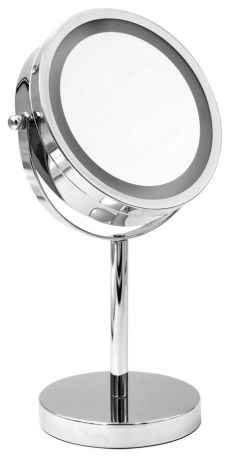 Przejdź do produktu DAISY lusterko kosmetyczne stojące LED, średnica 150mm, dwustronne, chrom