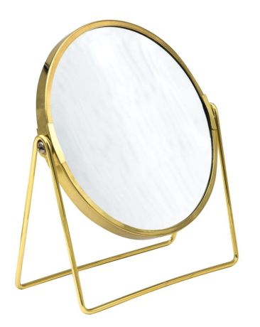 Przejdź do produktu SUMMER lusterko kosmetyczne, średnica 160mm, dwustronne, złoto