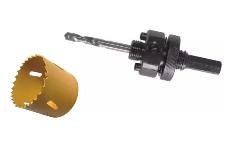 Przejdź do produktu Otwornica bimetal, Ø 35 mm (otwór na baterię) z wiertłem Ø 6 mm
