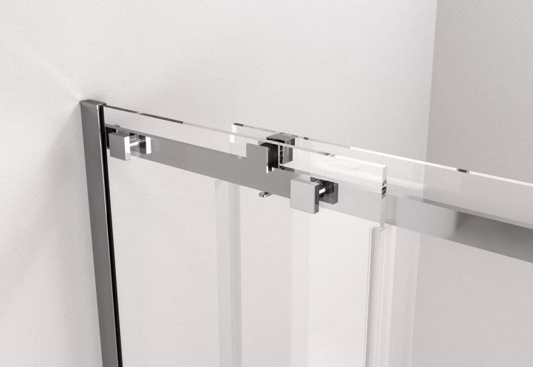 THRON LINE SQUARE drzwi prysznicowe 1100 mm, rolki kanciaste, szkło czyste